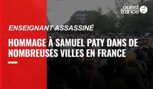 Hommage à Samuel Paty. Des milliers de personnes rendent hommage à l'enseignant assassiné à travers la France