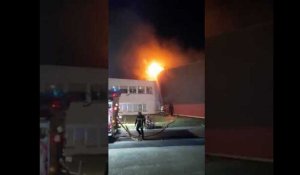 Incendie du gymnase du CE Renault au Mans
