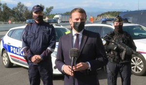 Macron annonce un doublement des forces de sécurité déployées aux frontières
