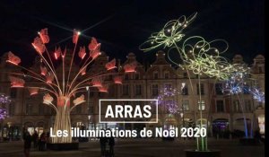 Arras: les illuminations de Noël de la place des Héros à celle de la gare