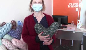 Rennes. 113 coussins coeur pour les femmes opérées du cancer du sein à Eugène Marquis