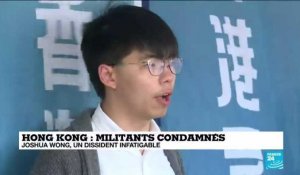 Hong Kong : le militant Joshua Wong condamné à une peine d'emprisonnement