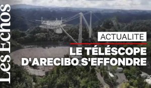 Le télescope géant d'Arecibo s'est effondré