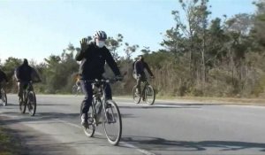 Joe Biden en promenade à vélo dans le Delaware