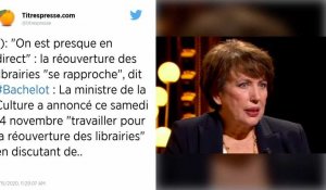 Reconfinement : la fermeture des librairies n'est "pas absurde", explique Roselyne Bachelot