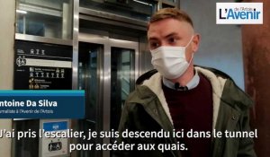 Le journaliste Antoine Da Silva raconte l'arrivée du Thalys en gare d'Arras le 21 août 2015