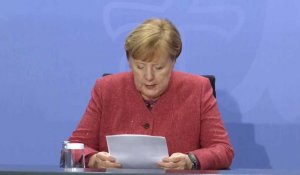 Allemagne: les restrictions "ont permis de briser la dynamique des nouvelles infections" affirme Merkel