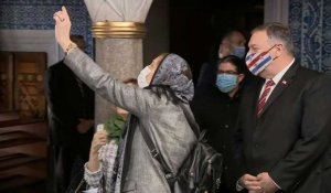 Turquie: Mike Pompeo visite la mosquée Rüstem Pacha d'Istanbul