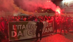 Rome : echauffourés entre policers et manifestants anti-mesures de restrictions liées au Covid-19