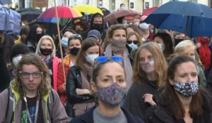 Pologne: manifestation contre l'interdiction quasi totale de l'avortement