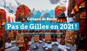 Carnaval de Binche : pas de gilles pour 2021 !