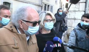 Procès Daval: arrivée de la mère d'Alexia au tribunal de Vesoul