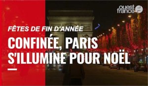 Confinée, Paris s'illumine pour les fêtes de Noël