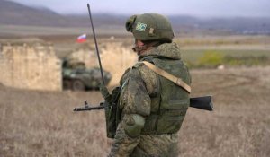 Les Casques bleus russes prennent position à la future frontière entre l'Arménie et l'Azerbaïdjan dans le district d'Aghdam