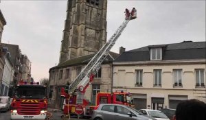 Un feu de cheminée se propage à une toiture proche du Beffroi de Cambrai, le drame évité de justesse