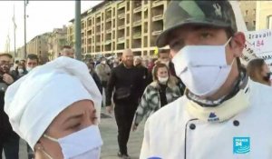 Covid-19 : manifestation à Marseille contre la fermeture prolongée des restaurants