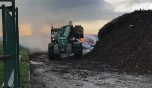 Falaise. Incendie à la déchetterie : 6 000 à 7 000 m³ de déchets verts partis en fumée