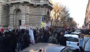 Les manifestants tentent de partir en cortège à Lille