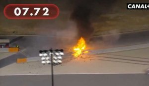 F1 : l'accident de Romain Grosjean
