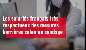 Les salariés français très respectueux des mesures barrières selon un sondage