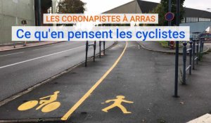 Coronapistes: les avis des cyclistes à Arras