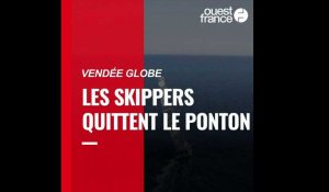 Vendée Globe 2020 : les skippers quittent le ponton