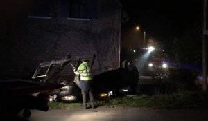 Voiture au fossé à Bouchain