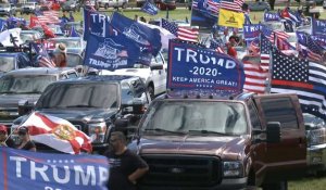 Des milliers de partisans rejoignent une caravane pro-Trump à Miami