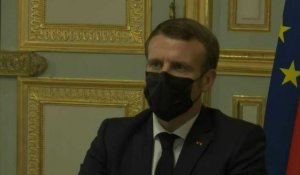 Covid-19: Emmanuel Macron en visioconférence avec les dirigeants européens