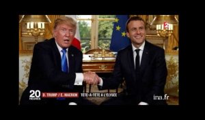 Donald Trump, Emmanuel Macron : Tête à tête à l'Elysée