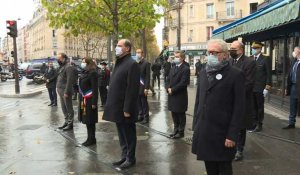 Attentats du 13-Novembre: cinq ans après, hommage devant "Le Comptoir Voltaire"