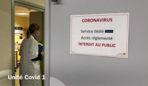 Dans l'unité Covid 1 du centre hospitalier de la région de Saint-Omer