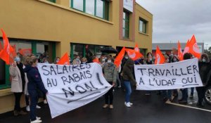Saint-Lô. Manifestation des syndicats devant l’Udaf le 13 octobre