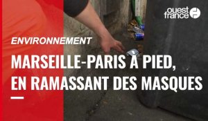 Marseille-Paris à pied en ramassant des masques: le défi d’un étonnant duo franco-britannique