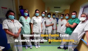 En immersion dans l'unité Covid de Béthune-Beuvry