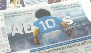 Les journaux italiens rendent hommage à Diego Maradona