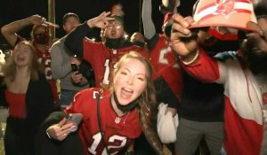 Super Bowl: les fans célèbrent le 7e titre des Bucs