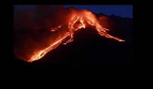 Etna : les images de l'éruption du volcan de Sicile