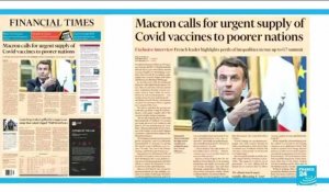 Pandémie de Covid-19 : Emmanuel Macron propose de transférer des vaccins à l'Afrique