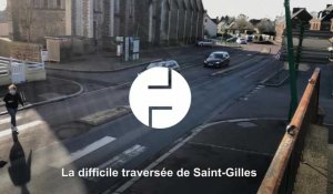 VIDÉO. Axe Saint-Lô - Coutances : un trafic dense pour traverser Saint-Gilles