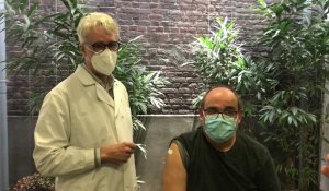 Premières vaccination pour le docteur Demory, généraliste à Armentières