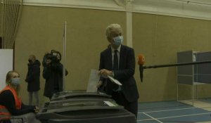 Elections aux Pays-Bas: Geert Wilders vote à La Haye