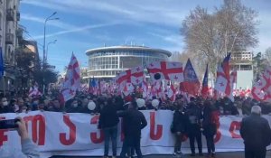 Géorgie: manifestation de l'opposition à Tbilissi