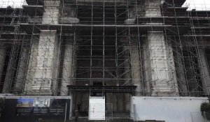 Palais de Justice de Bruxelles: début des travaux de rénovation... des échafaudages