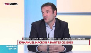 Emmanuel Macron en visite à Nantes