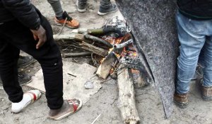 L'enfer du froid pour les exilés de Calais en France