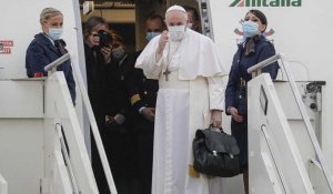 Le pape François s'est envolé de Rome pour une visite historique en Irak