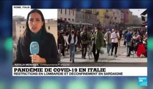 Covid-19 en Italie : restrictions en Lombardie et déconfinement en Sardaigne