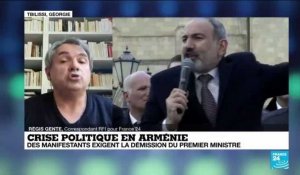 Crise politique en Arménie : des manifestent exigent la démission du Premier ministre