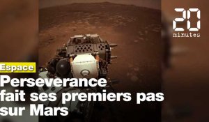 Perseverance fait ses premiers pas sur Mars